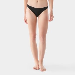Chilot Merino Smartwool Everyday Thong - negru lână Merino + TENCEL™