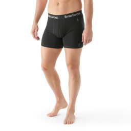 Boxeri Merino Smartwool Everyday Merino Boxer Brief - negru confort zilnic