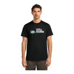 Tricou Barbati Icebreaker Merino 150 Tech Lite Transportage Black