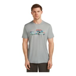 Tricou Barbati Icebreaker Merino 150 Tech Lite Transportage Grey