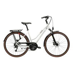 Bicicleta Urban Kross Trans 3.0 ULT.RA 28 inch alba Shimano Acera