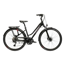 Bicicleta Trekking Kross Trans 7.0 28 inch neagra Shimano Cues