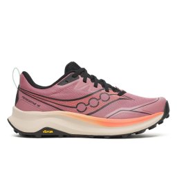 Pantofi alergare trail Saucony Peregrine 16 W - mov/somon grip Vibram