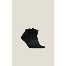 Sosete Craft Core Dry Mid 3-pack - negru evacuare rapidă transpirație