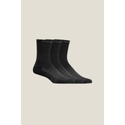 Sosete Craft Core Dry High 3-pack - negru transport umiditate