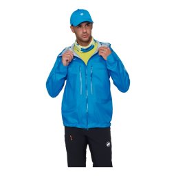 Jacheta Barbati Mammut Taiss Light HS Hooded Glacier Blue