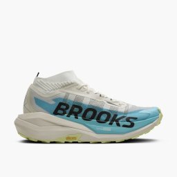 Pantofi trail Brooks Cascadia Elite - alb placă carbon