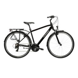 Bicicleta Trekking Kross Trans 1.0 28 inch neagra Shimano Tourney