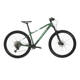 Bicicleta MTB Hardtail Kross Level 5.0 29 inch verde Shimano Cues
