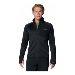 Polar Barbati Columbia Triple Canyon™ Grid Fleece II Full Zip Black