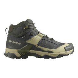 Ghete Drumetie Barbati Salomon X Ultra 5 Mid Gore-Tex Peat/Gray Green/Blue Nights