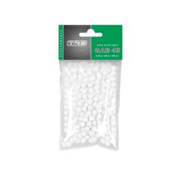 Bile polimer T4E Umarex Performance QAB 43, cal. .43, 0.88g, albe, 100 bucati, pentru geamuri securizate si autoaparare