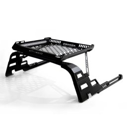 Rollbar Pick-Up cu portbagaj, pentru bene tip mountain top, compatibil cu Toyota Hilux, Ford Ranger, Isuzu D-Max, Nissan Navara, Mercedes X-Class, Volkswagen Amarok, SSangYong Musso AQM4WD S10
