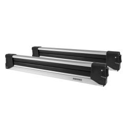 Suport schi snowboard Menabo Yelo 6 Silver glisabil, pe bare transversale, 6 perechi ski / 4 snowboard