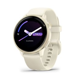 Ceas Garmin Vivoactive 6 42MM Bone/Lunar Gold