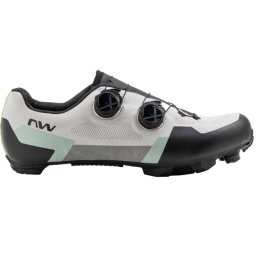 Pantofi ciclism MTB XC Northwave Extreme XT - gri/verde salvie talpă carbon