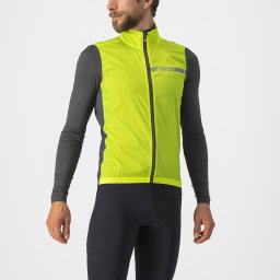 Castelli - vesta ciclism - Squadra Stretch Vest - lime gri inchis