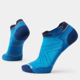 Șosete Merino alergare Smartwool Run - albastru Laguna Blue Low Ankle Zero Cushion