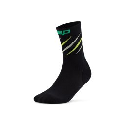 Sosete compresie medii alergare CEP Core Run Edition Claws - negru/verde