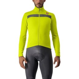 Castelli - tricou maneca lunga 14-20 gr C - Puro 3 FZ - galben fluo reflex