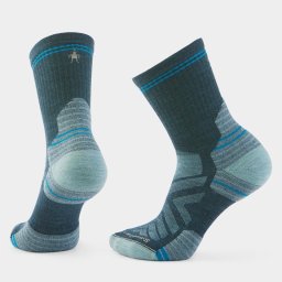Șosete Merino hiking Smartwool Hike - albastru Twilight Blue Mid Crew Targeted Cushion