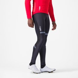 Pantaloni ciclism Castelli Polare 4 cu bretele -5°C până la 5°C - negri