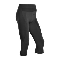 Colanți 3/4 CEP Merino Base Layer Skiing - lână merino bărbați - black