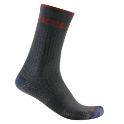 Castelli - sosete ciclism - Distanza 20 - antracit rosu