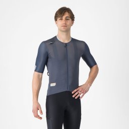 Castelli - tricou ciclism maneca scurta race fit - Unlimited Pro Jersey - 18-35 gr C - albastru portocaliu