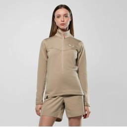 Fleece trekking dama Salewa Puez Cammino Polarlite Half Zip