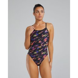 Costum înot întreg femei TYR Trinityfit Triadic - multicolor 300h clor
