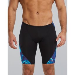 Jammer înot TYR Durafast Elite Waveform - albastru/verde rezistent clor