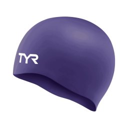 Cască înot silicon TYR Wrinkle-Free - mov fără cute