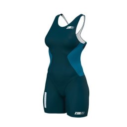 Z3R0D - Costum triatlon femei fara maneci - Racer TRISUIT WOMAN Deep Ocean