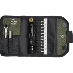Set scule compact cu cheie dinamometrică Topeak Torq Rocket mini DX
