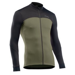 Tricou ciclism Northwave Force 2 lung L negru/verde