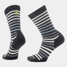 Șosete Merino Smartwool Everyday Spruce Street - negru/alb Crew Relaxed Fit