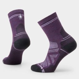 Șosete Merino hiking Smartwool Hike - mov Purple Iris Mid Crew Light Cushion