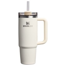 Pahar termoizolant Stanley Quencher H2.0 Fluted cu pai 0.88L - cream