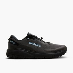 Pantofi alergare trail Brooks Divide 6 GTX bărbați - negru cu bleu