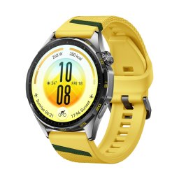 HUAWEI WATCH GT 7 46mm Yellow Tarnish Stainless Steel Case Yellow EasyCross Fluoroelastomer Strap