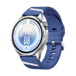 HUAWEI WATCH GT 7 46mm Blue Steel Stainless Steel Case Blue EasyCross Fluoroelastomer Strap