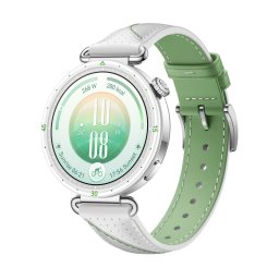 HUAWEI WATCH GT 7 41mm White Steel Stainless Steel Case White and Green Composite Leather Strap