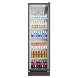 RESIGILAT - Vitrina frigorifica profesionala STARCREST SPS-350, 350 L, Termostat reglabil, Iluminare LED, H 194.5 cm, Negru - Copie