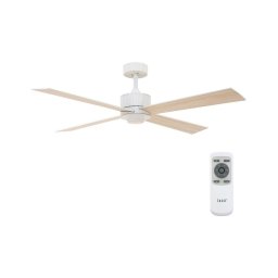 Ventilator LED de tavan Lucci air 213171 NEWPORT lemn/alb/bej + telecomandă