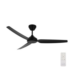 Ventilator de tavan Lucci air 21616349 POLIS IP55 negru + telecomandă