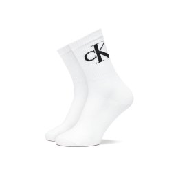 CALVIN KLEIN Șosete (Pack of 2) Ckj Women Monogram 701228811 002 white