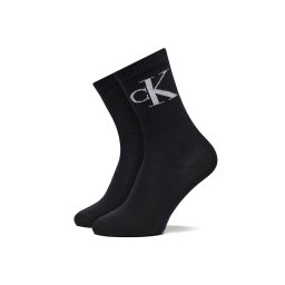 CALVIN KLEIN Șosete (Pack of 2) Ckj Women Monogram 701228811 001 black