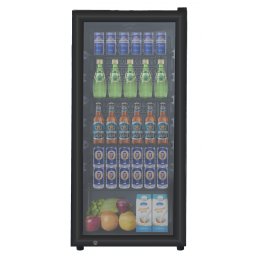 RESIGILAT - Vitrina frigorifica profesionala STARCREST SBC-160BK, 141 L, Termostat reglabil, Iluminare LED, H 104 cm, Negru