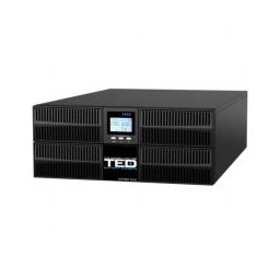 UPS rackabil 4U TED Electric, 6000VA/6000W, Online dubla conversie, sinus pur, 16 acumulatori 12V/7Ah, A0116408